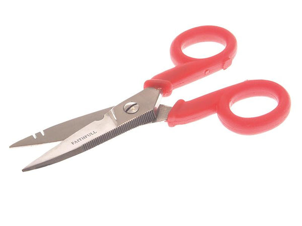 Faithfull Electrician'S Wire Cutting Scissors 125Mm (5In)