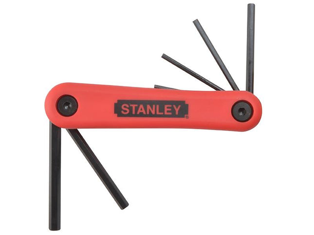 Stanley Tools Folding Hexagon Key Set Of 7 Metric (1.5-6Mm)