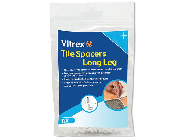 Vitrex Long Leg Spacer 2Mm Pack Of 2000