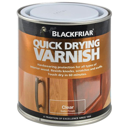 Blackfriar Quick Drying Duratough Interior Varnish Clear Satin 250Ml