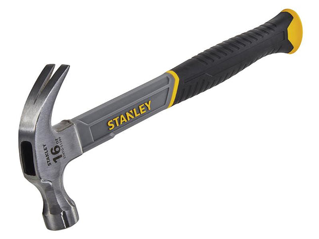 Stanley Tools Curved Claw Hammer Fibreglass Shaft 450G (16Oz)