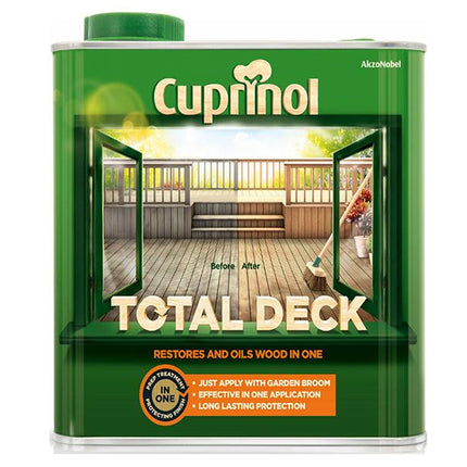 Cuprinol Total Deck Restore & Oil Wood Clear 2.5 Litre