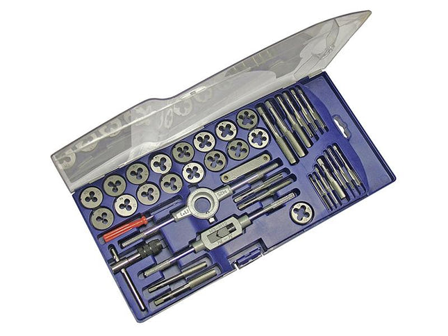 Faithfull Metric Tap & Die Set Of 39 Carbon Steel