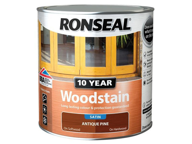 Ronseal 10 Year Woodstain Antique Pine 2.5 Litre