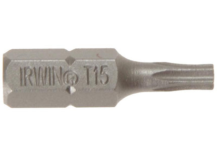 IRWIN Screwdriver Bits Torx Tx15 X 25Mm Pack Of 10