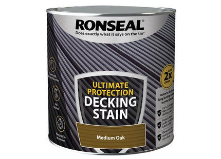 Ronseal Ultimate Protection Decking Stain Medium Oak 2.5 litre