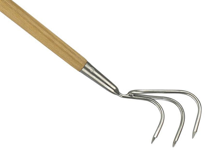 Kent & Stowe Stainless Steel Long Handled 3-Prong Cultivator, Fsc