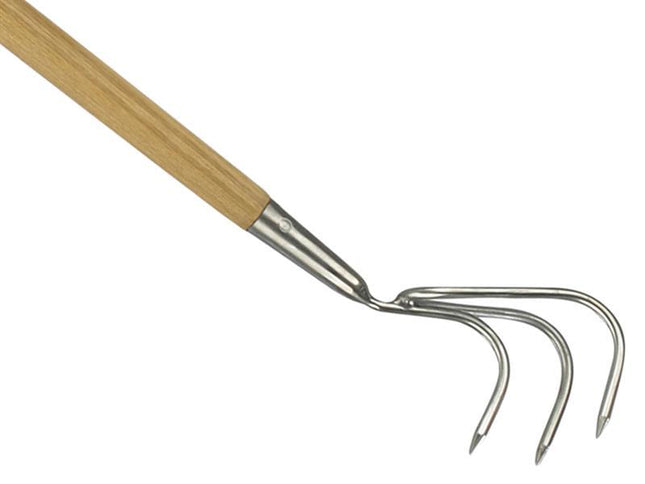 Kent & Stowe Stainless Steel Long Handled 3-Prong Cultivator, Fsc