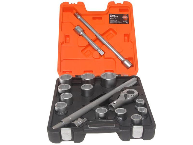 Bahco Slx17 Socket Set Of 17 Metric 3/4In Drive