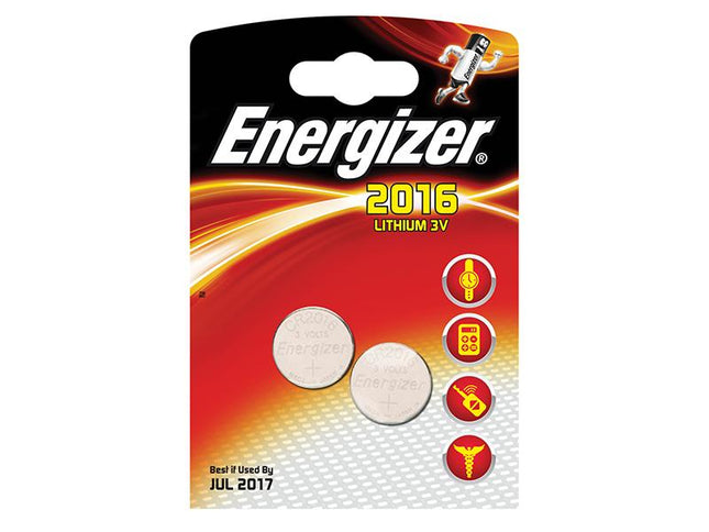 Energizer Cr2016 Coin Lithium Battery Pack Of 2