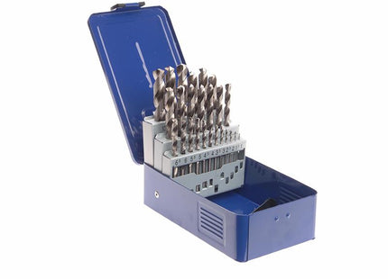 Faithfull Hss Drill Bit Set Of 25 M2 1 - 13Mm & Case