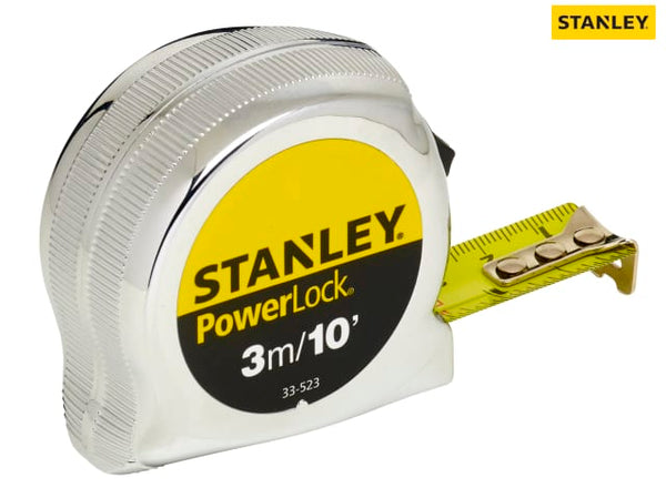 Stanley Tools Powerlock Classic Pocket Tape 3M/10Ft (Width 19Mm)