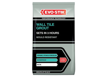 Evo-Stik Wall Tile Grout Mould Resistant White 1.5Kg