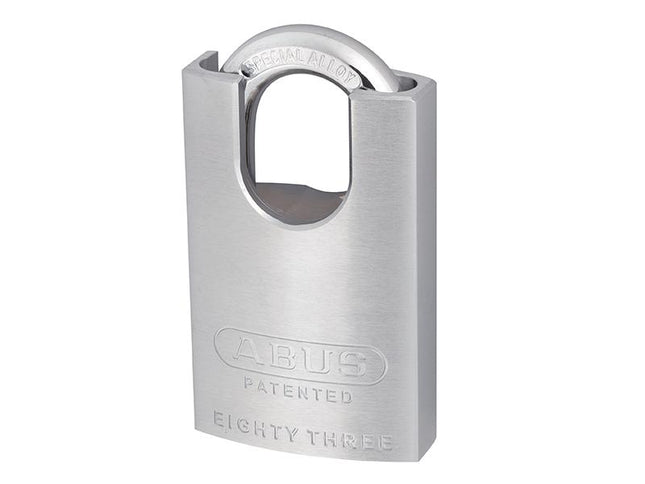 ABUS Mechanical 83/50Mm Chrome Plated Brass Padlock Hardened Closed Shackle