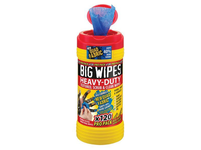 Big Wipes 4x4 Heavy-Duty Cleaning Wipes (Pro Pack 120)