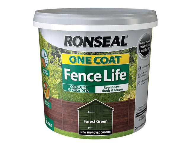 Ronseal One Coat Fence Forest Green 5 Litre