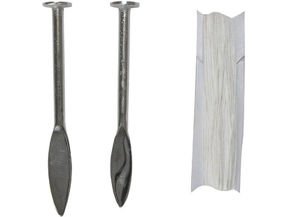 Faithfull Lp1 Card Of 2 Line Pins & 18M Of Line