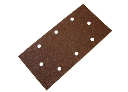 Faithfull 1/3 Sanding Sheet Red B/D Hook & Loop Holed Assorted (Pack Of 5)