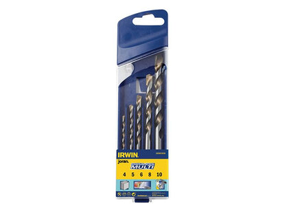 IRWIN Cordless Multi-Purpose Drill Bit Set 5 Piece 4-10Mm