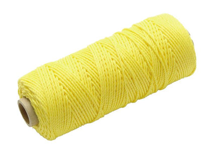 Faithfull Hi Vis Nylon Brick Line 105M (344Ft) Yellow