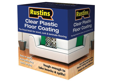 Rustins Clear Plastic Floor Coating Kit Gloss 4 Litre