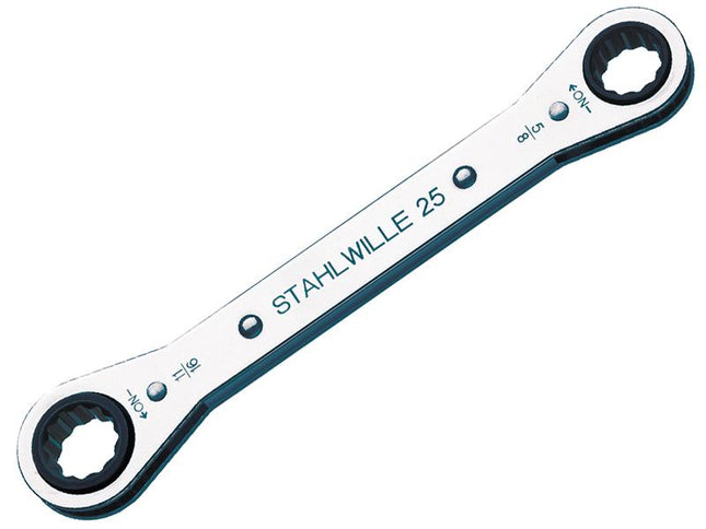 Stahlwille Ratchet Ring Spanner 1/2 X 9/16In