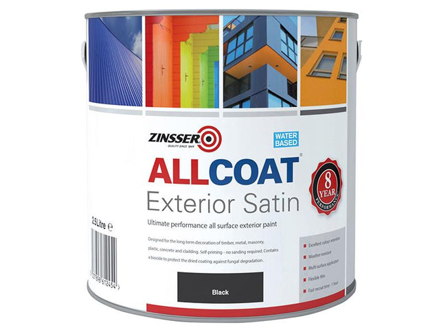 Zinsser Allcoat Exterior Black 2.5 Litre