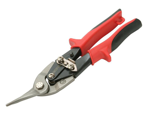 Faithfull Red Compound Aviation Snips Left Cut 250Mm (10In)