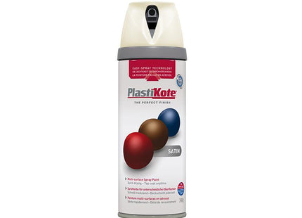 Plastikote Twist & Spray Satin Porcelain 400Ml