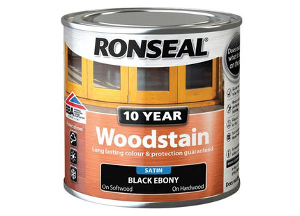 Ronseal 10 Year Woodstain Ebony 250Ml