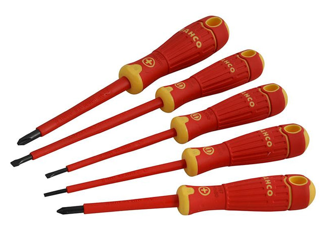 Bahco Bahcofit Insulated Scewdriver Set Of 5 Sl/Ph