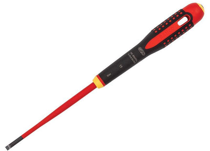 Bahco ERGOª Slim VDE Insulated Slotted Screwdriver 5.5 x 125mm