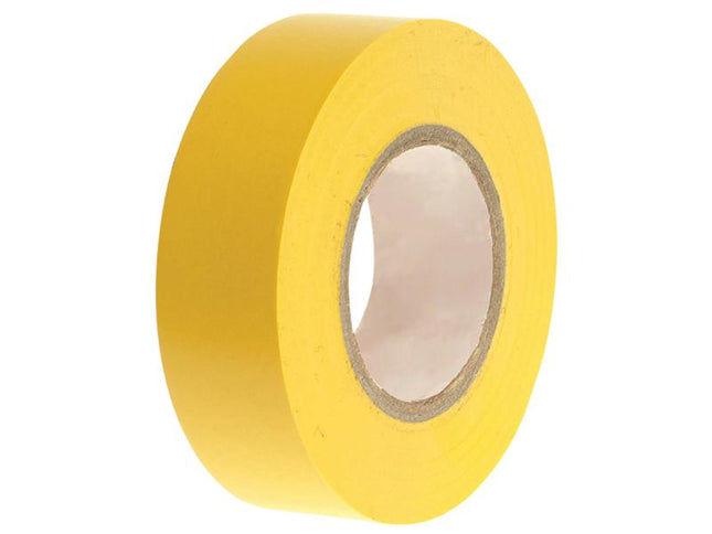 Faithfull Pvc Electrical Tape Yellow 19Mm X 20M