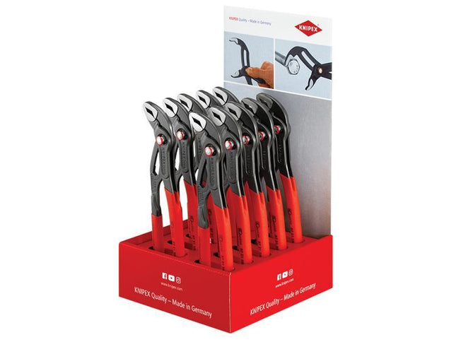 KNIPEX Knipex Cobra Quickset Waterpump Pliers Counter Display (10 X Kpx8721250)