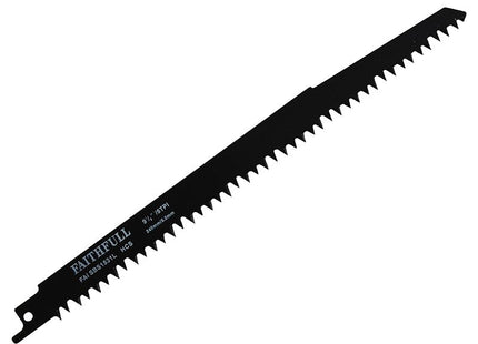 Faithfull S1531L Sabre Saw Blade Wood 240Mm 5 Tpi (Pack Of 5)