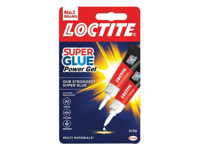 Super Glue Power Gel, Tube 2 x 3g