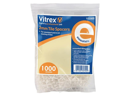 Vitrex Essential Tile Spacers 2Mm Pack Of 1000