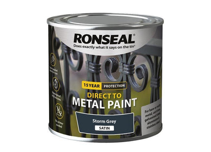 Direct to Metal Paint Storm Grey Satin 250ml