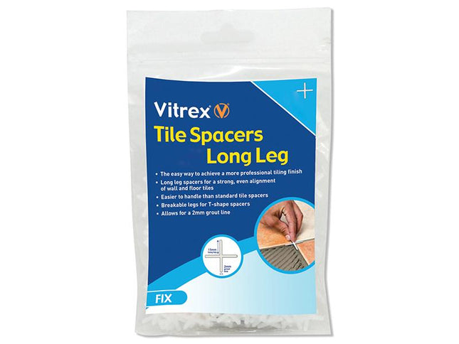 Vitrex Long Leg Spacer 2Mm Pack Of 1500