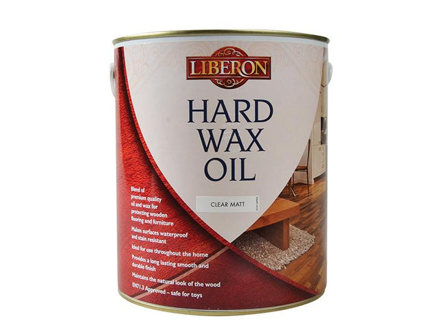 Liberon Hard Wax Oil Clear Matt 2.5 Litre