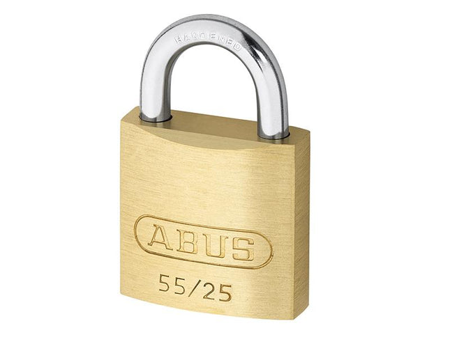 ABUS Mechanical 55/25Mm Brass Padlock Carded