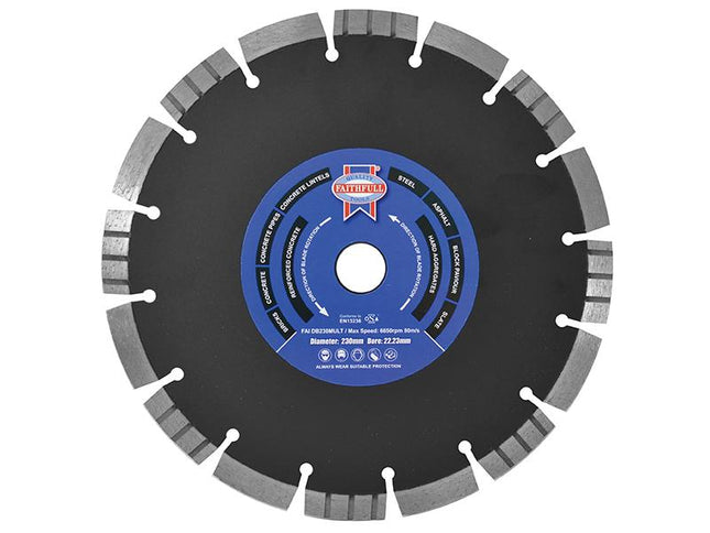 Faithfull Multi Cut Diamond Blade 230 X 22Mm