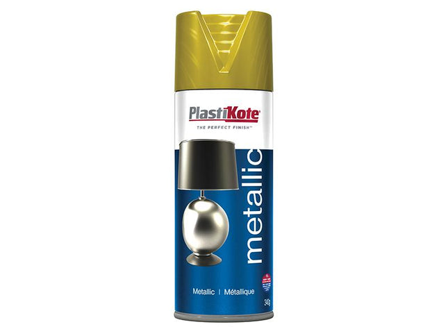 Plastikote Metallic Spray Brass 400Ml