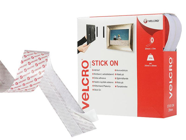 Velcro Brand Velcro Brand Stick On Tape 20Mm X 10M White