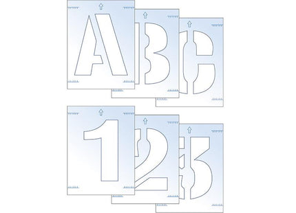 Scan Letter & Number Stencil Kit 25Mm