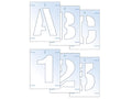 Scan Letter & Number Stencil Kit 25Mm