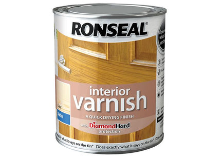 Ronseal Interior Varnish Quick Dry Satin Clear 2.5 Litre