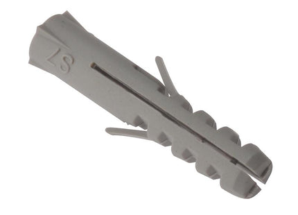 Forgefix Nylon Wall Plug Rimless M6 X 30Mm Bag 100
