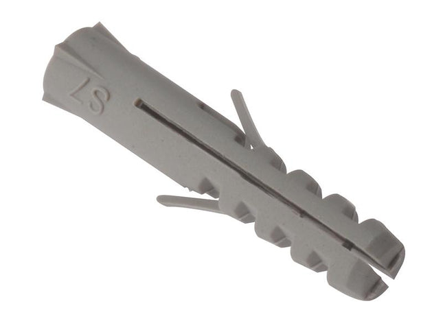 Forgefix Nylon Wall Plug Rimless M6 X 30Mm Bag 100