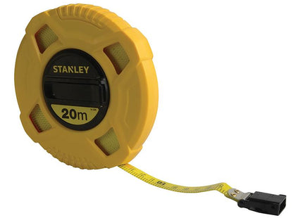 Stanley Tools Closed Case Fibreglass Long Tape 20M (Width 13Mm)